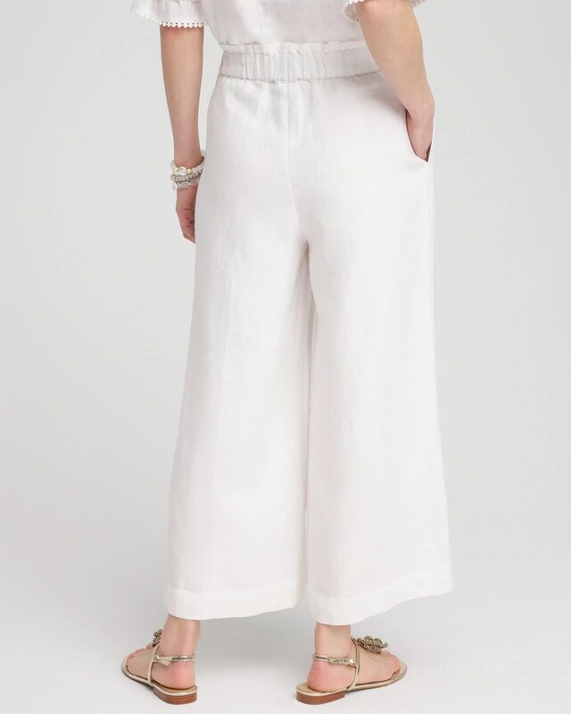 Linen Culotte Pants - image 3